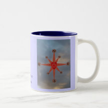 Boussole morale tasse à café