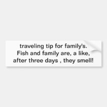 bout de déplacement pour la famille. Les poissons  Adhésif Pour Voiture