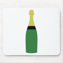 bouteille de champagne tapis de souris