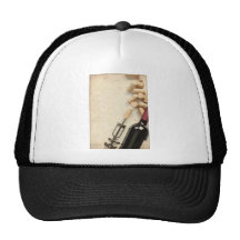 Bouteille de vin casquette