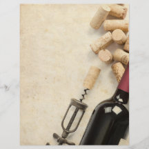 Bouteille de vin prospectus
