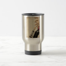 Bouteille de vin tasse