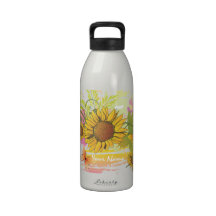 Bouteille d'eau 1A florale d'été