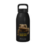 Bouteille d'eau de jour de la terre de crapaud