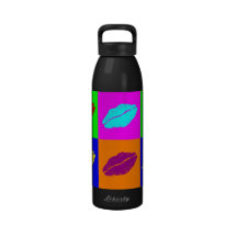Bouteille d'eau de liberté "de lèvres de Warhol"