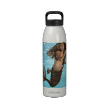 Bouteille d'eau de sirène de natation