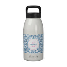 Bouteille d'eau réutilisable de damassé féerique d