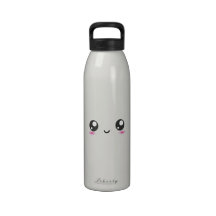Bouteille mignonne de visage de kawaii