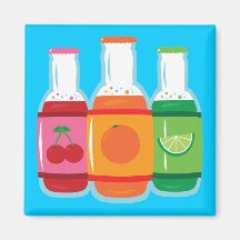 Bouteilles de soda aimants