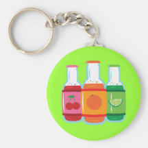 Bouteilles de soda porte-clé