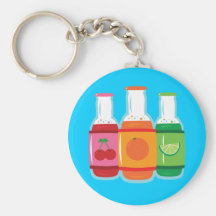 Bouteilles de soda porte-clefs