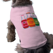 Bouteilles de soda tee-shirt pour toutou