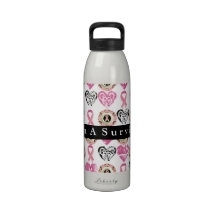 Bouteilles d'eau de liberté de conscience de cance