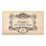 Boutique vintage élégante de mode de décoration carte de visite