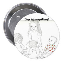 Bouton #15 de bébé de janv. Shackelford Pin's