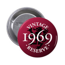 Bouton 1969 vintage de Pinback de réservation Badges