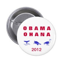 Bouton 2012 d'ohana d'Obama (Hawaïen = " famille") Pin's