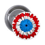 Bouton américain de flower power de fierté badges publicitaires