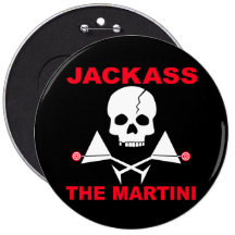 Bouton - ÂNE, le Martini Pin's Avec Agrafe