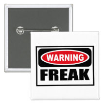 Bouton ANORMAL d'avertissement Badges Avec Agrafe