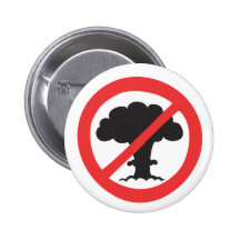 Bouton : anti symbole d'armes nucléaires badges avec agrafe