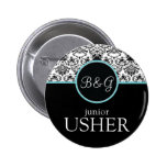 Bouton-Aqua junior d'Usher d'élégance baroque Badge