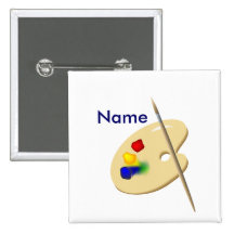 Bouton arrière de Pin de palette d'artiste de coul Pin's Avec Agrafe
