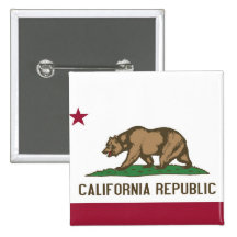 Bouton avec le drapeau de la Californie Pin's