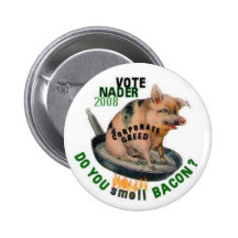 Bouton avide de porc de Nader Badge