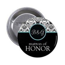 Bouton baroque de dame de honneur d'élégance badge avec épingle