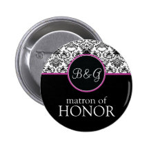 Bouton baroque de dame de honneur d'élégance pin's