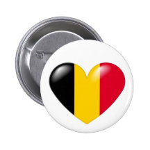 Bouton belge de coeur - belge de Coeur Pin's