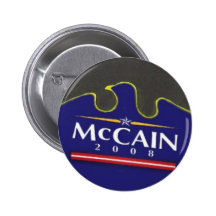 Bouton bleu de McCain Eagle Badge