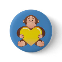 Bouton bleu de Monty badges publicitaires
