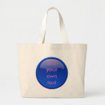bouton bleu-foncé sacs fourre-tout