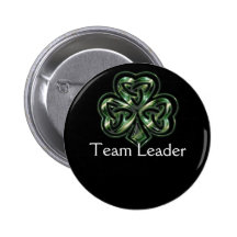 Bouton celtique de la conception 2 de shamrock pin's avec agrafe