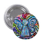 Bouton coloré d'art de peinture d'ange de Cancer o Badge