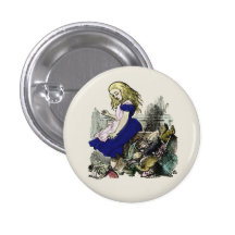 Bouton curieux de ~ d'Alice Badge