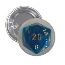 Bouton D20 Pin's