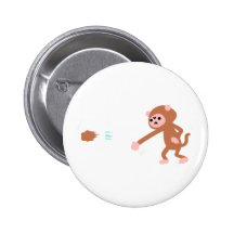 Bouton d'affaires de singe badges avec agrafe