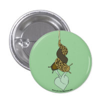Bouton d'amour de lingot badge avec épingle
