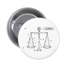 Bouton de Balance de zodiaque Badges