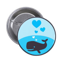Bouton de baleine badges avec agrafe