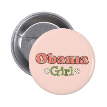 Bouton de Barack Obama de fille d'Obama Badges Avec Agrafe