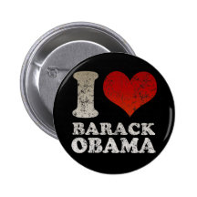 Bouton de Barack Obama du coeur I Pin's