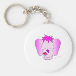 Bouton de base Keychain d'auriculaire chanceux Porte-clé
