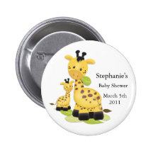 Bouton de bébé de girafe de bébé pin's