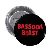 Bouton de bête de basson badges