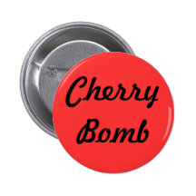 Bouton "de bombe de cerise" badges avec agrafe