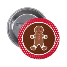 Bouton de bonhomme en pain d'épice badge